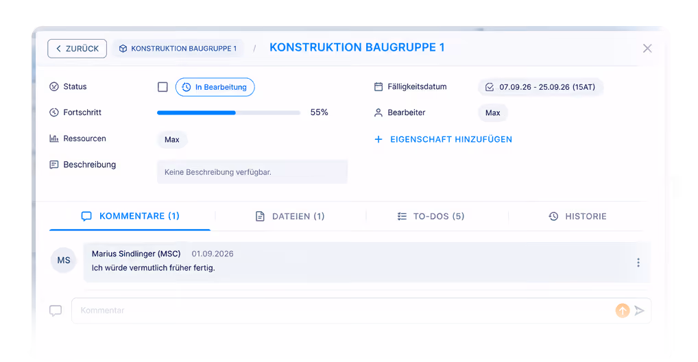Zentrale Plattform für kollaborative Zusammenarbeit